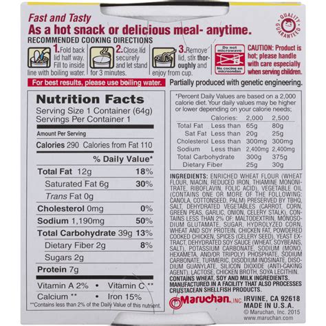 12 Maruchan Ramen Calories Uncovered