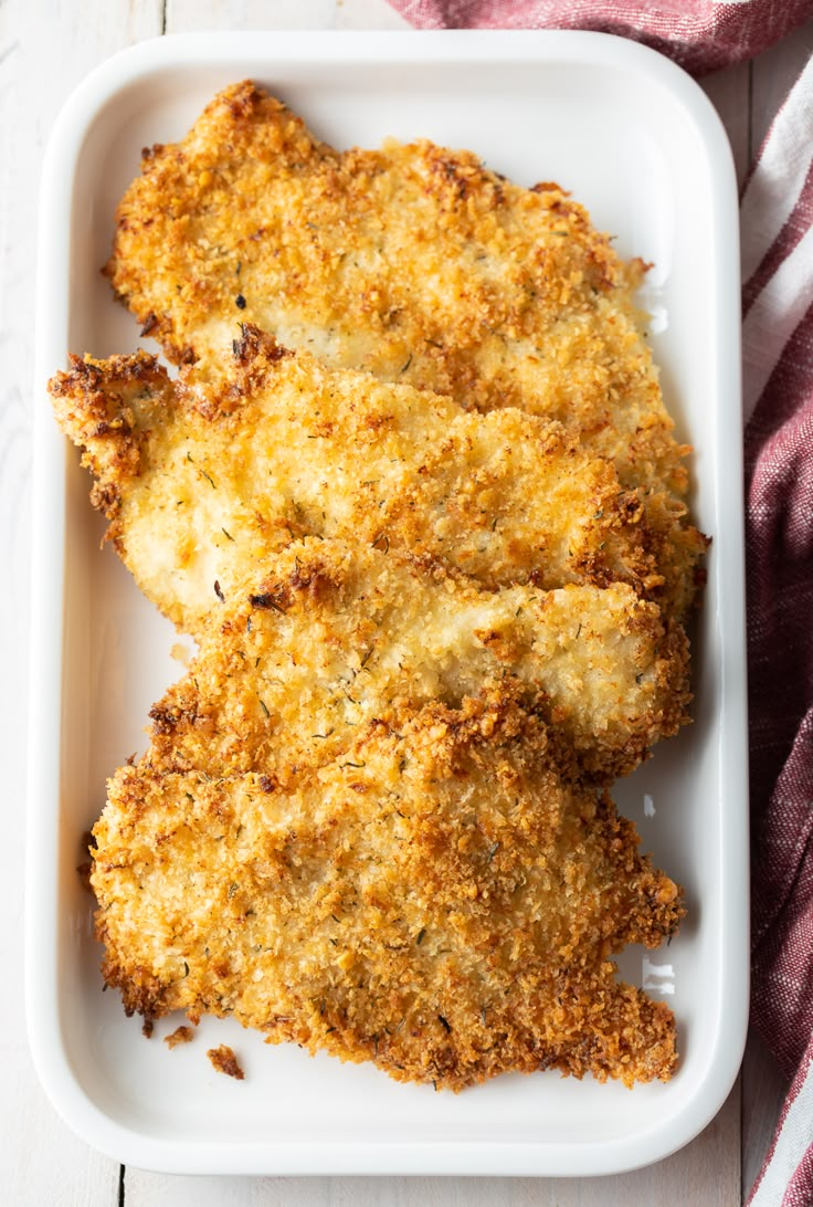 Baked Chicken Cutlets Oven Fried Video A Spicy Perspective