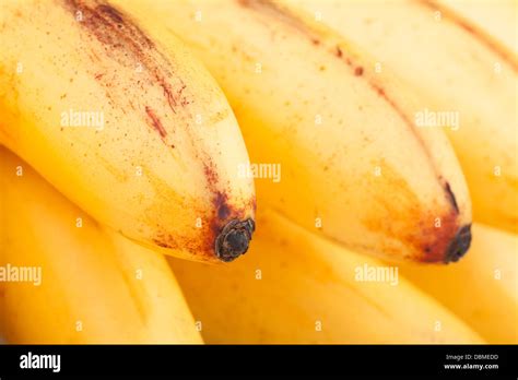 Banana Macro Closeup Bunch Textured Stock Photo Alamy