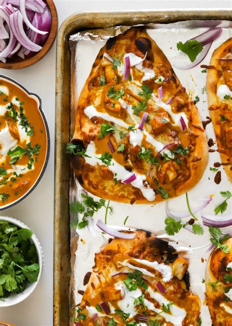 Butter Chicken Naan Amp Quot Pizza Amp Quot Savory