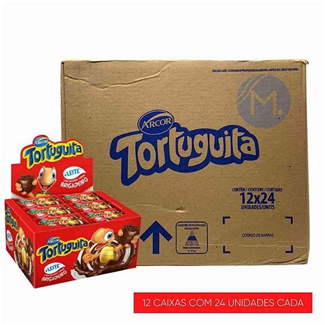 Caixa Chocolate Arcor Tortuguita Brigadeiro 12 Displays Com, 51% Off