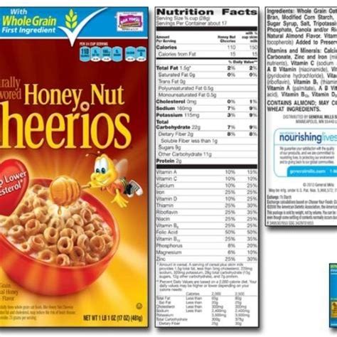 Cheerios Honey Nut Nutrition