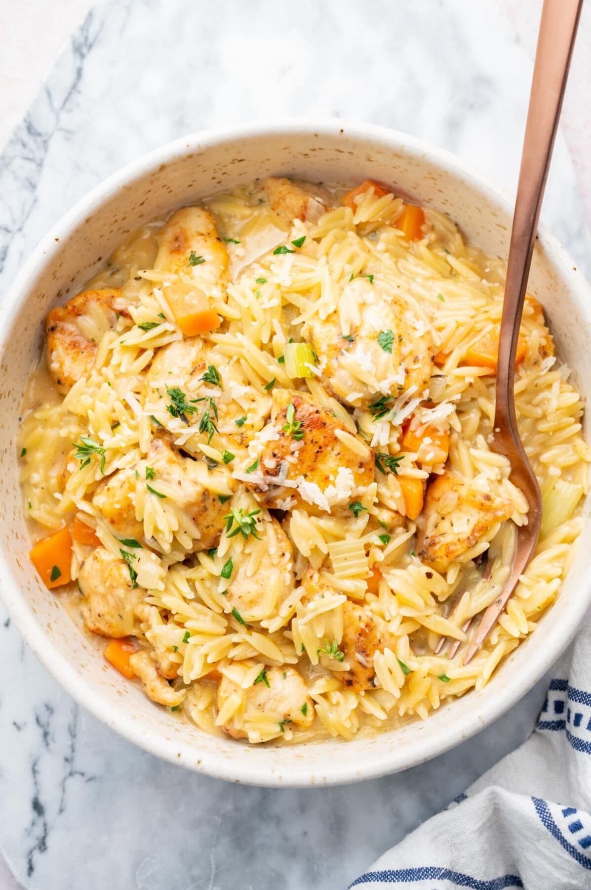 Creamy Chicken Orzo Everyday Delicious