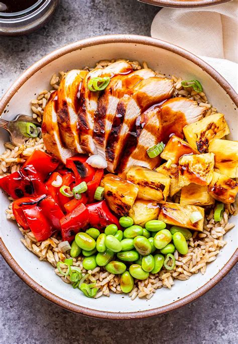 Delicious Teriyaki Chicken Served With Broccoli In A Rice Bowl Easy To