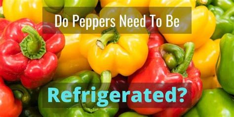 Do Peppers Need To Be Refrigerated Explained