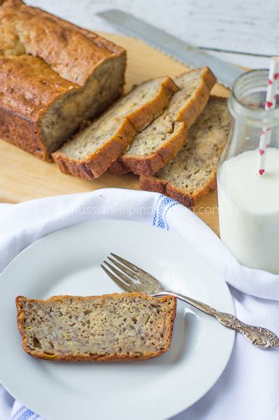 Easy Moist And Dense Banana Bread Russian Filipino Kitchen