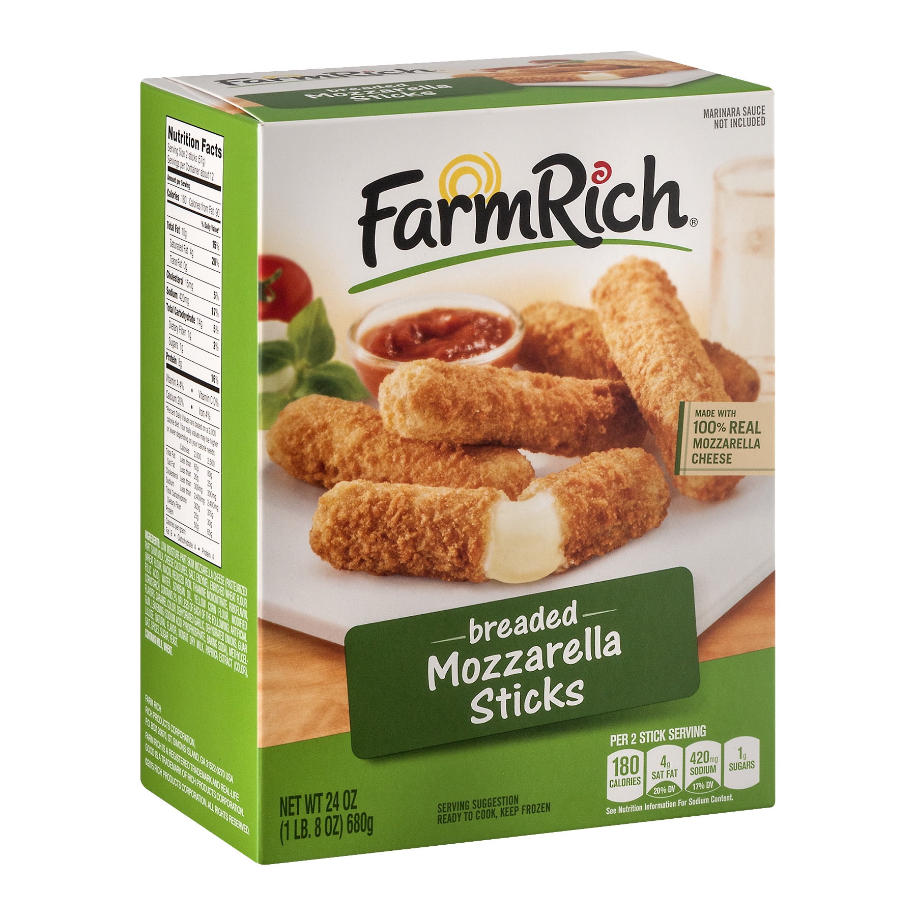 Fried Mozzarella Cheese Sticks Nutrition Facts Home Alqu