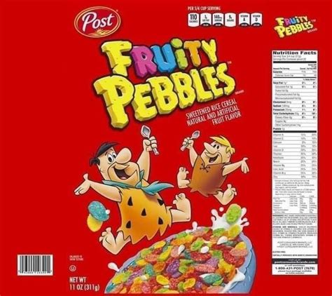 Fruity Pebbles Label Guide