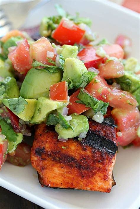 Grilled Salmon With Avocado Salsa A Healthy And Easy Recipe