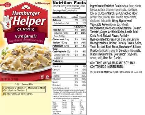 Hamburger Helper Stroganoff Calories With Ground Beef Beef Poster