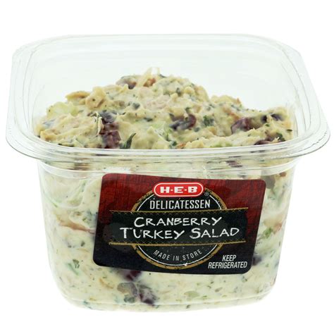 Heb Cranberry Turkey Salad Nutrition Facts