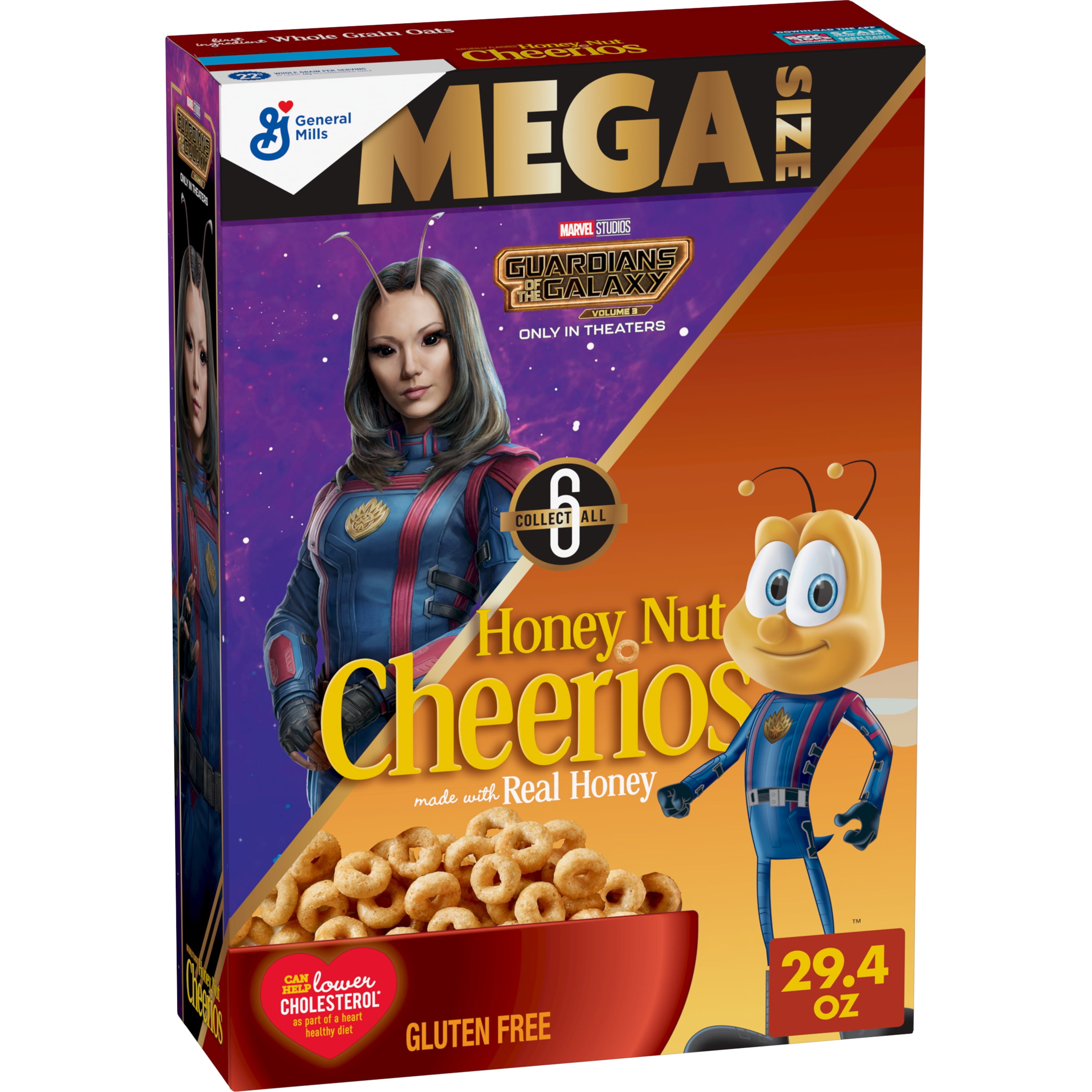 Honey Nut Cheerios Whole Grain Cereal Mega Size Cereal 29 4 Oz