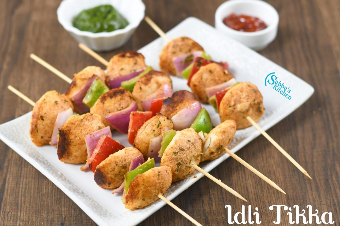 Idli Tikka Recipe Kid S Friendly Snack With Left Over Idli Subbus