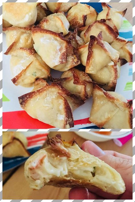 Made Crab Rangoons Using Light Cream Cheese And Baked Them 50 Calories