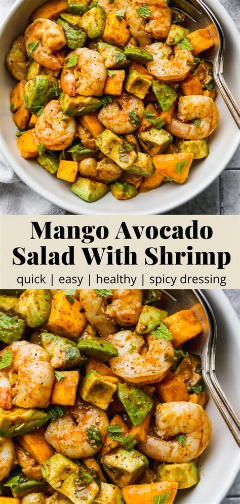 Mango Avocado Salad With Shrimp Walder Wellness Dietitian Rd