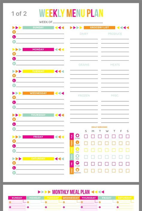 Meal Prep Printable Planner