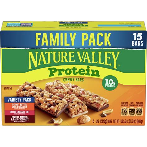 Nature Valley Chewy Protein Granola Bar 21 3 Oz Walmart Com