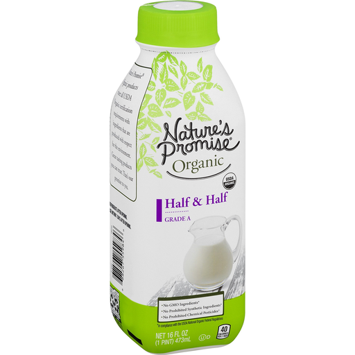 Natures Promise Organic Half Half Dairy Priceless Foods