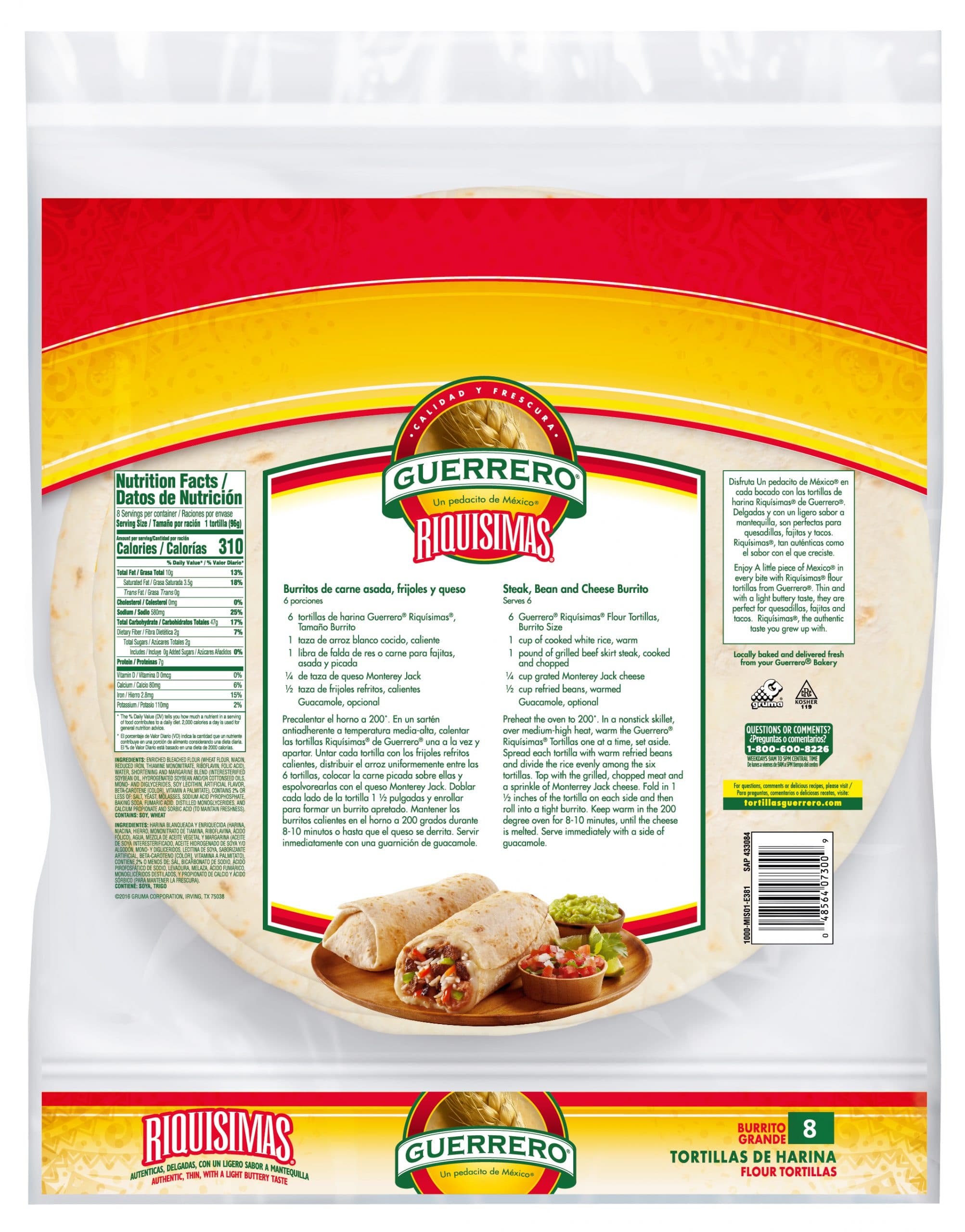 Nutrients In Flour Tortillas