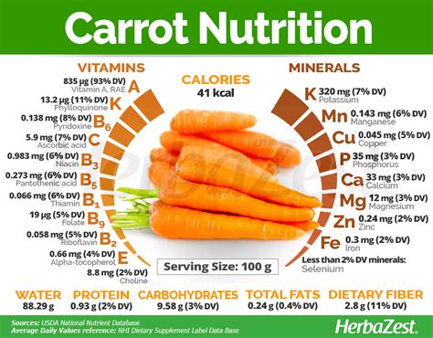 Nutrition Carrots Cooked