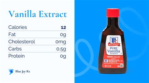 Nutritional Information Vanilla Extract