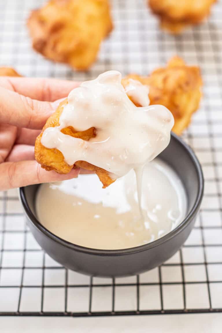 Old Fashioned Apple Fritters Baking With Butter