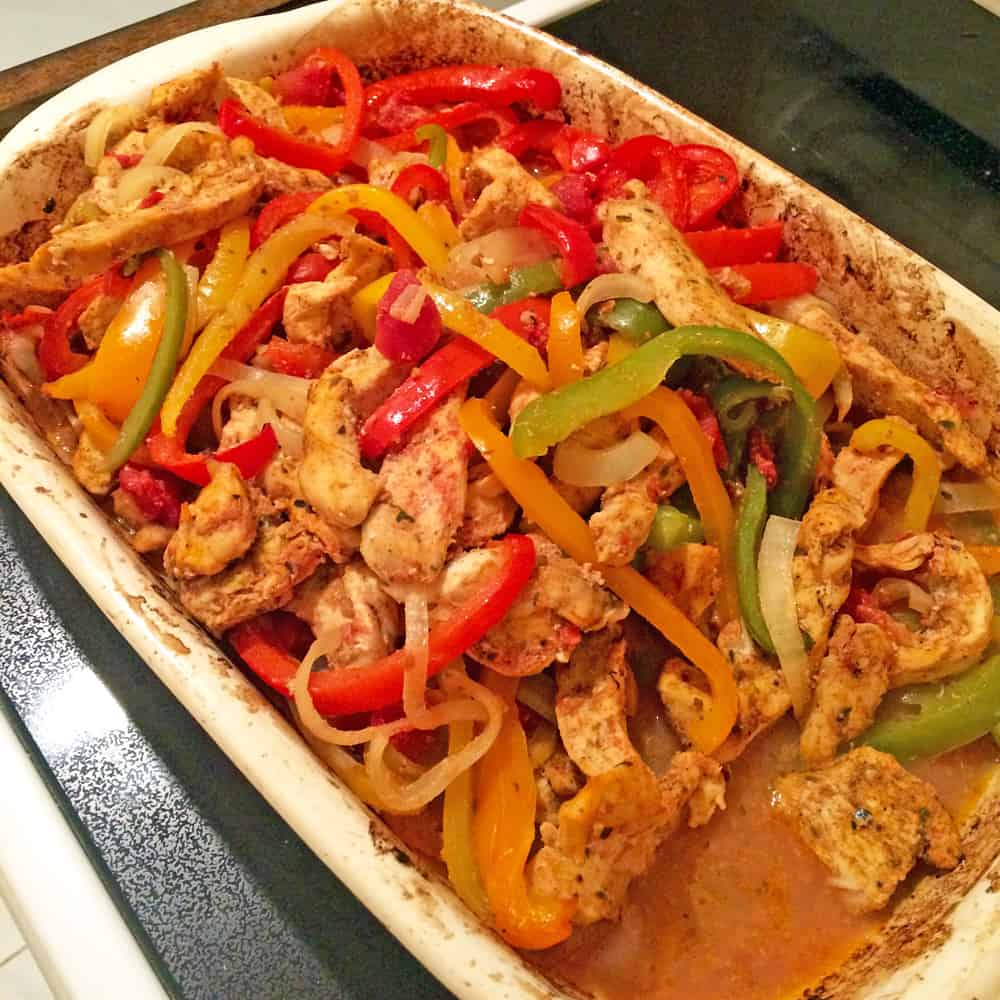 Oven Baked Chicken Fajitas