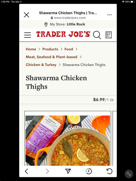 Pin By Renee Ray On Trader Joe S In 2023 Chicken Shawarma Nutrition Facts Shawarma