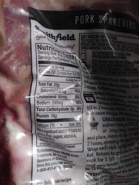 Pork Ribs Nutrition Facts Unveil Health Benefits Now By Audreystover Jul 2024 Medium