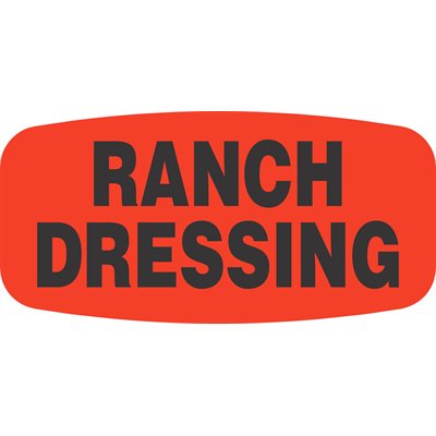 Ranch Dressing Food Label