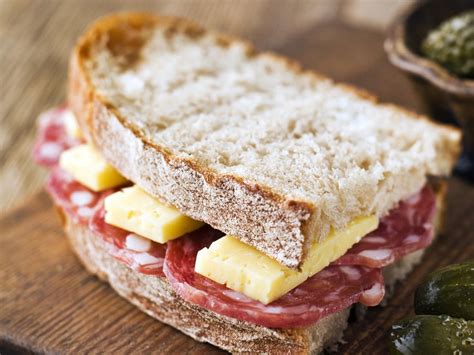 Salami And Gouda Sandwich Recipe And Nutrition Eat This Much