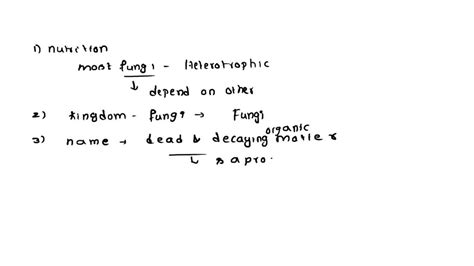 Solved Ex 36 Lincdom Function Questions What Is The Nutritive Value Of Most Fungi To Which