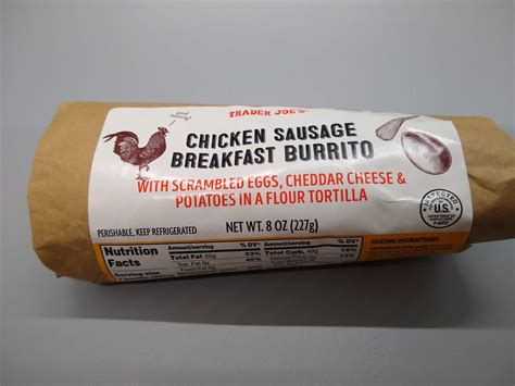 Trader Joe S Chicken Sausage Breakfast Burrito Aldi Reviewer