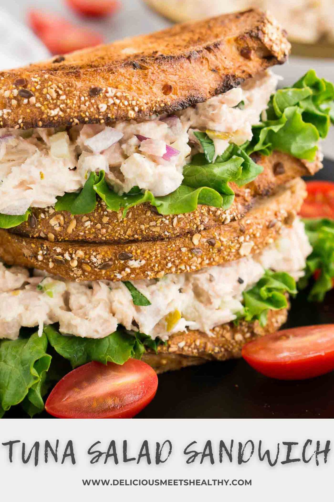 Tuna Salad Sandwich Quick Easy Lunch Delicious Meets Healthy