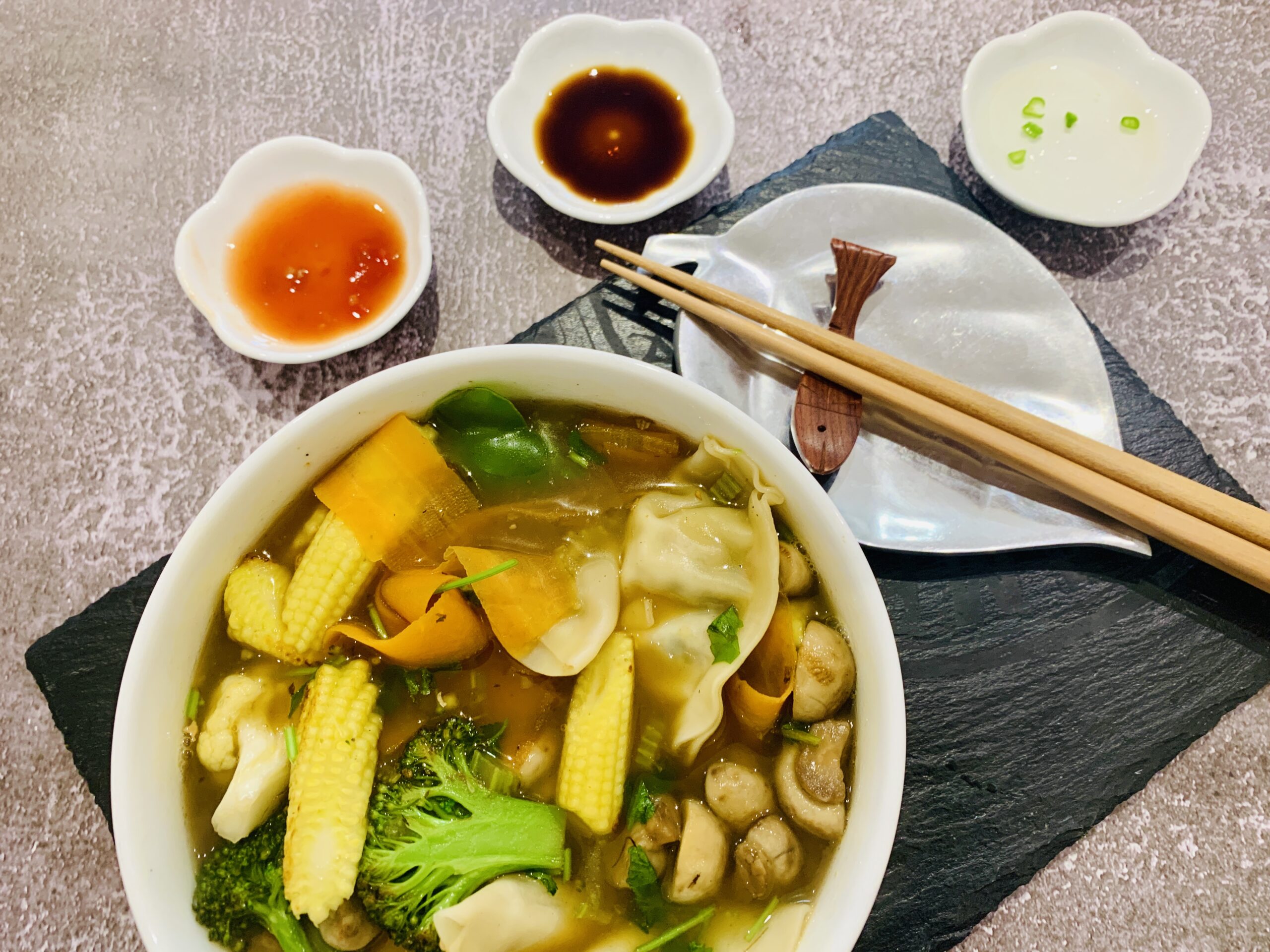 Vegetable Wonton Soup Recipe