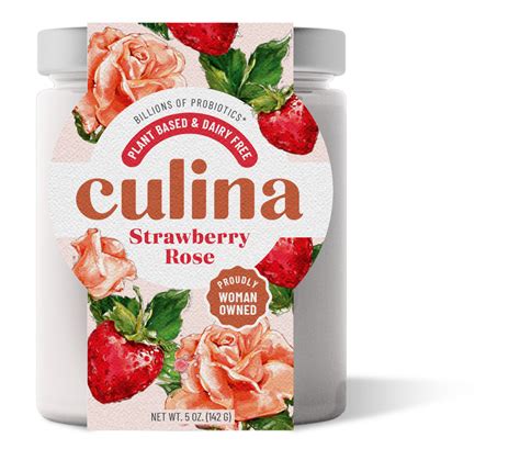 Yogurt 142G Culina Strawberry Rose Nature Sante